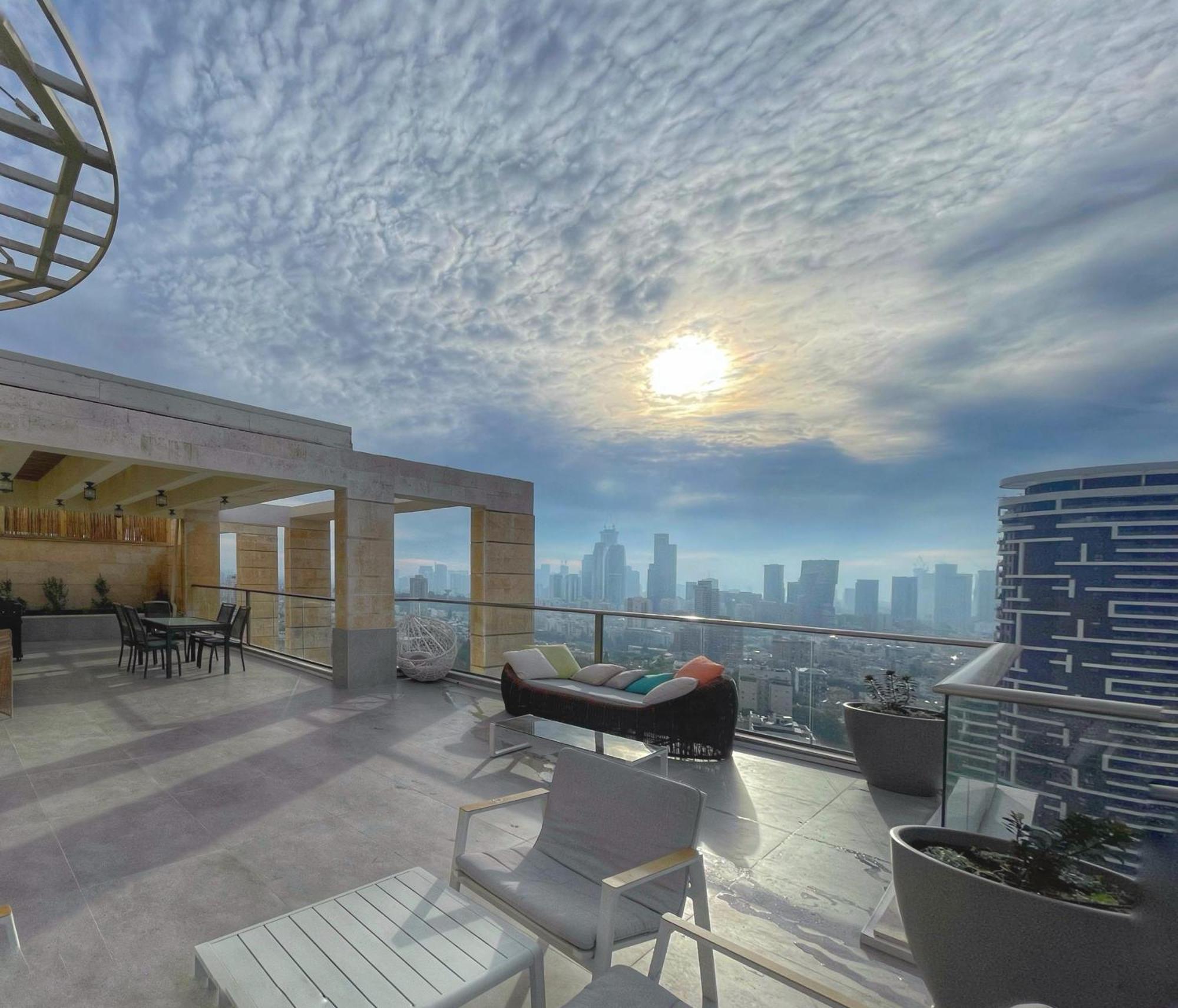 라마트간 Beautiful Penthouse W/Amazing View, Prime Location 아파트 외부 사진